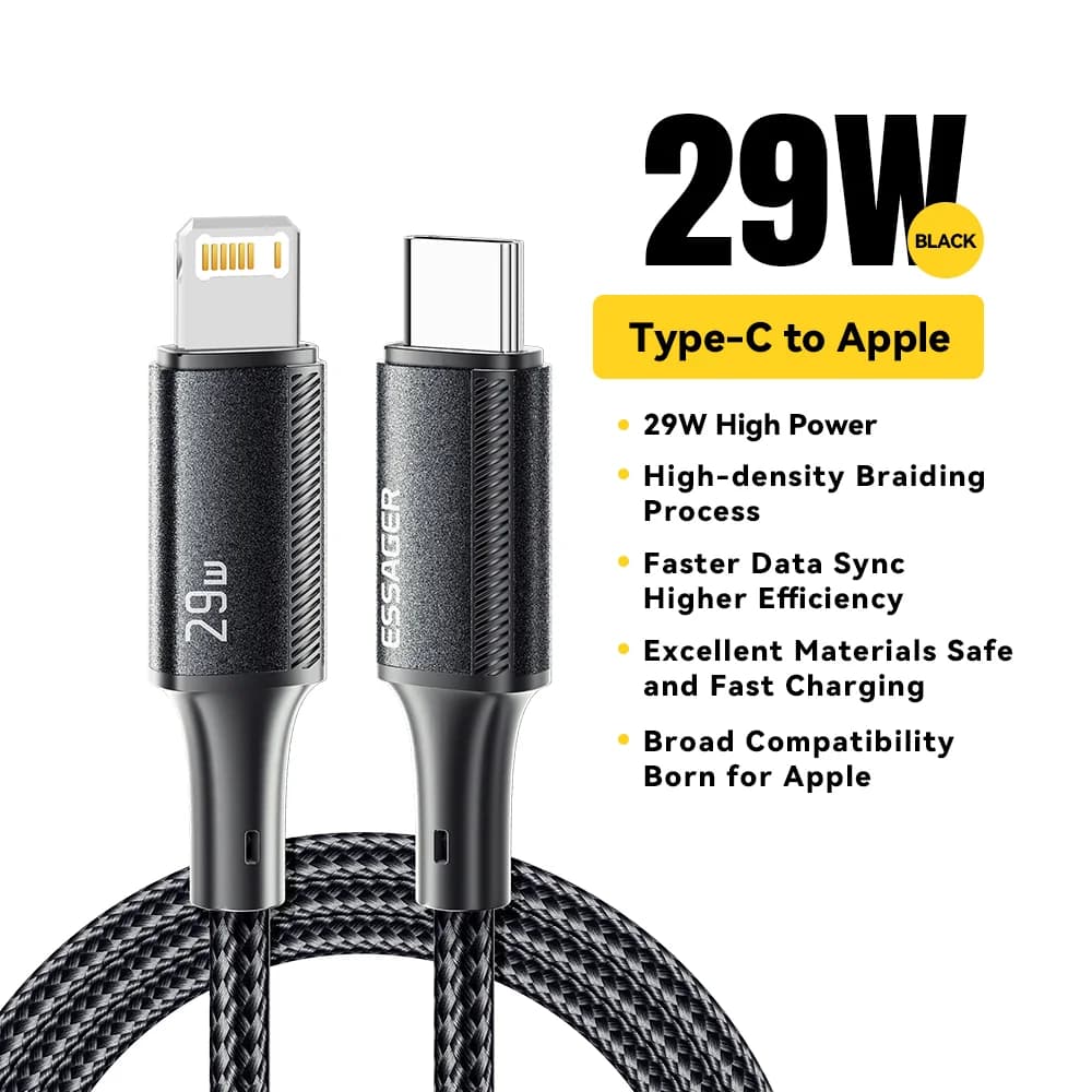 Кабель USB-C - Lightning, быстрая зарядка 29W