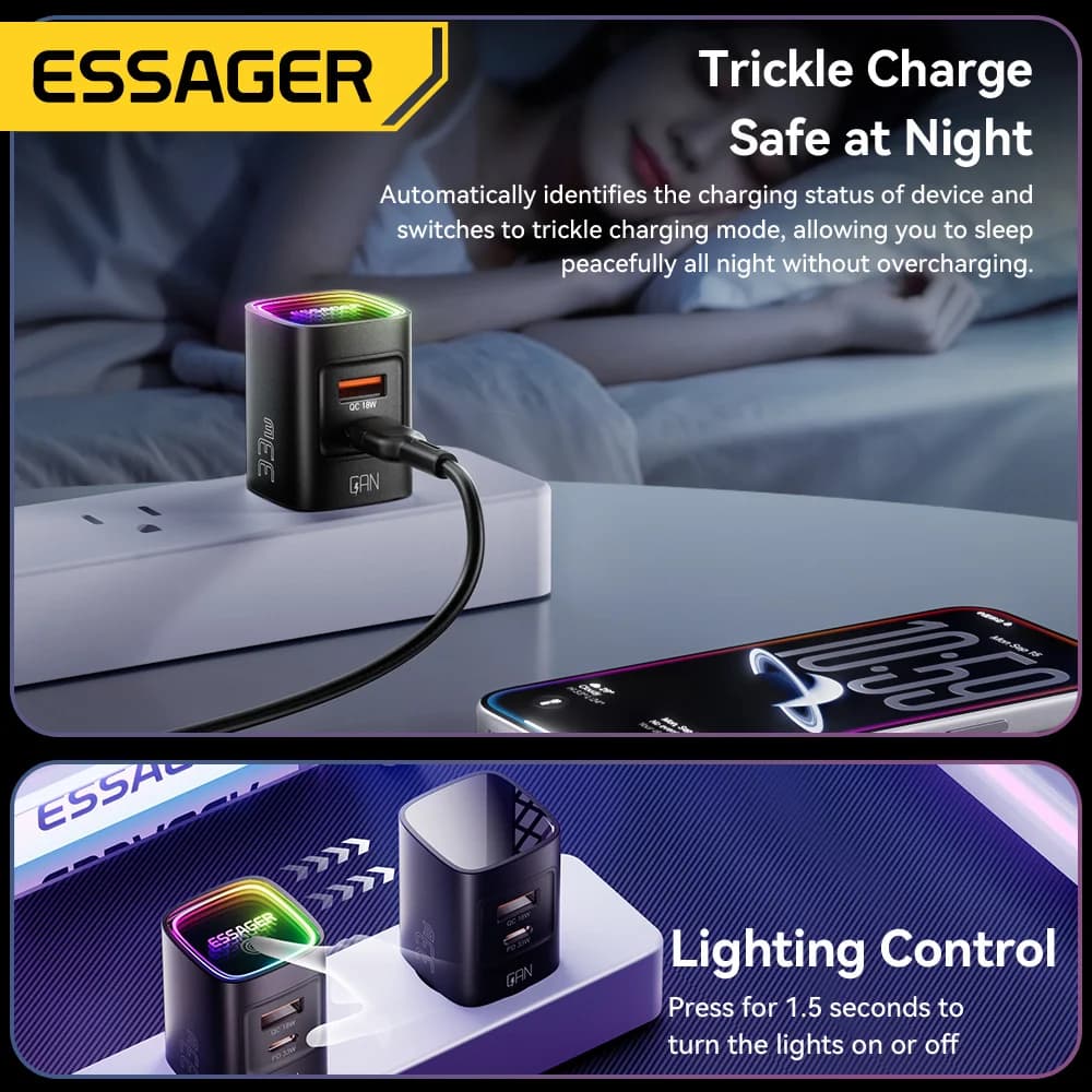 Портативное зарядное устройство GaN USB-C PD 33W