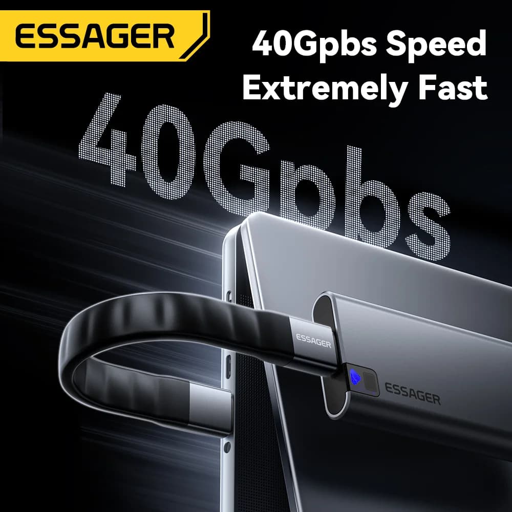 Кабель USB 4.0 Type-C с передачей данных 40 Гбит/с и поддержкой видео 8K