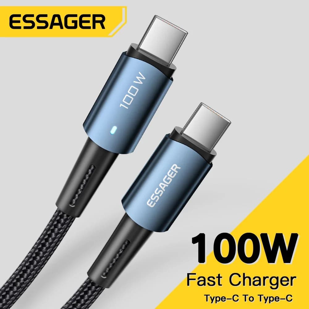 Кабель USB-C PD с быстрой зарядкой 100 Вт