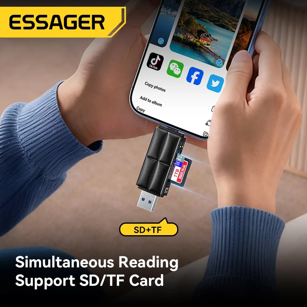 Кардридер USB 3.0 и Type-C для SD/Micro SD карт