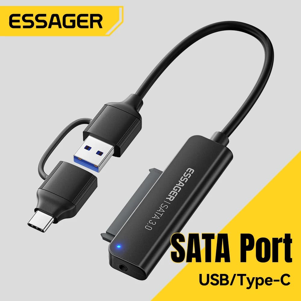 Адаптер SATA to USB 3.0/Type-C 2-в-1, 2.5"