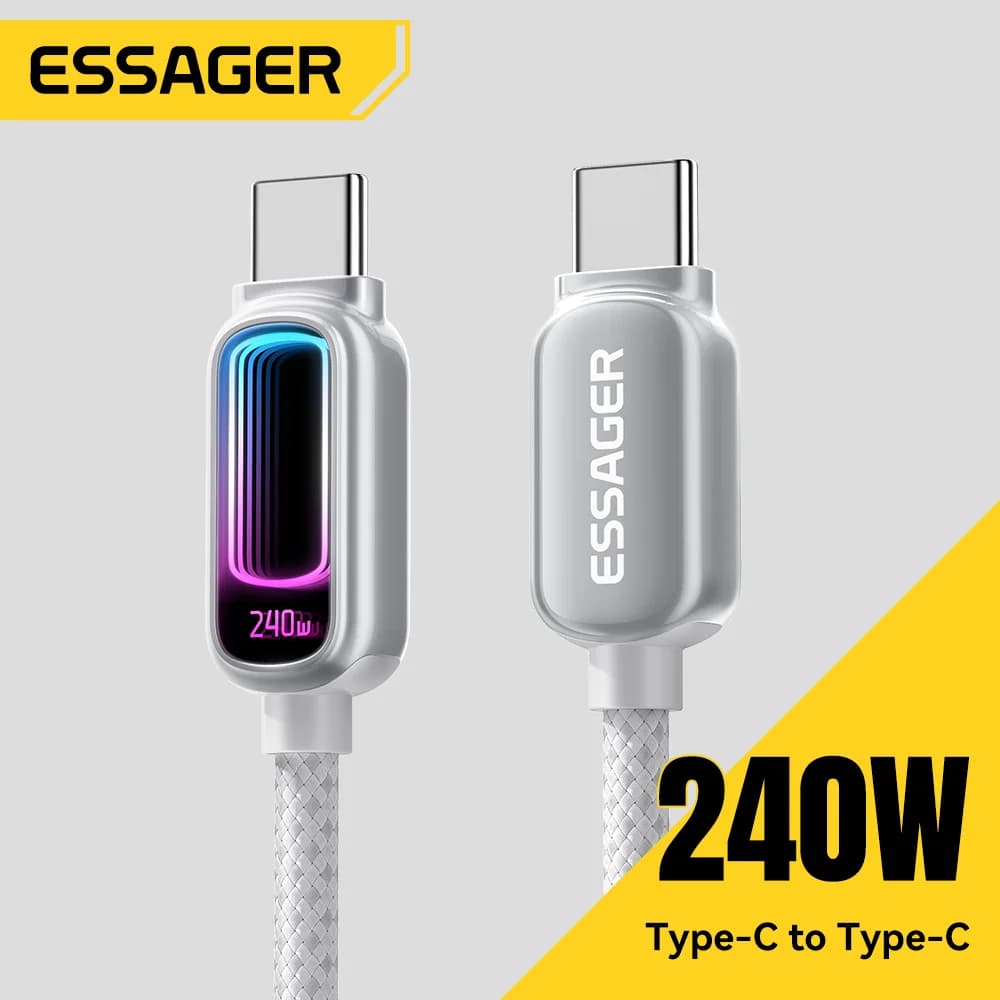 Кабель USB-C to USB-C 240 Вт с поддержкой PD 3.1 (100 Вт)