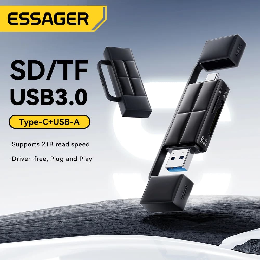 Кардридер USB 3.0 и Type-C для SD/Micro SD карт