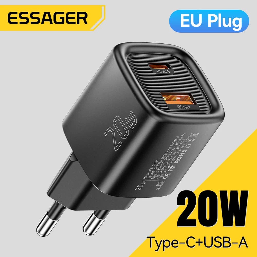 Сетевой адаптер 20W USB-C PD Быстрая зарядка