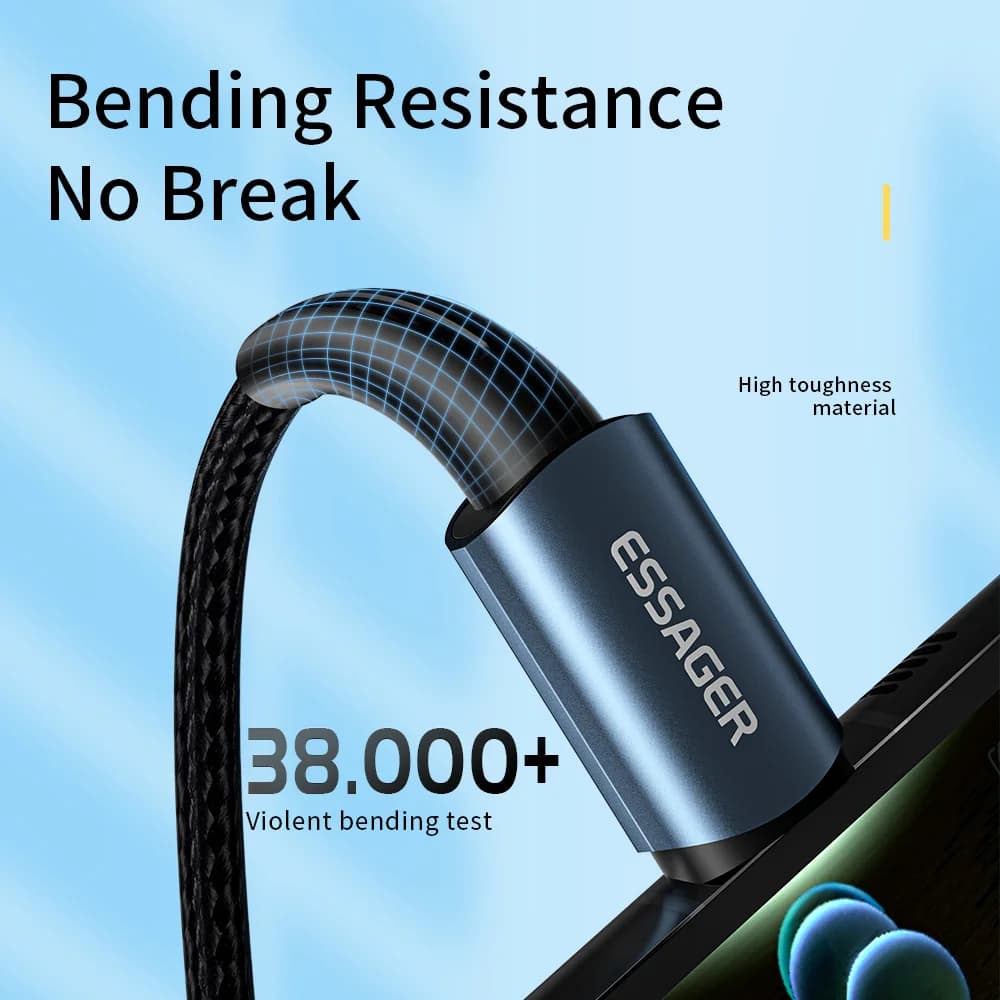 Кабель USB-C PD с быстрой зарядкой 100 Вт