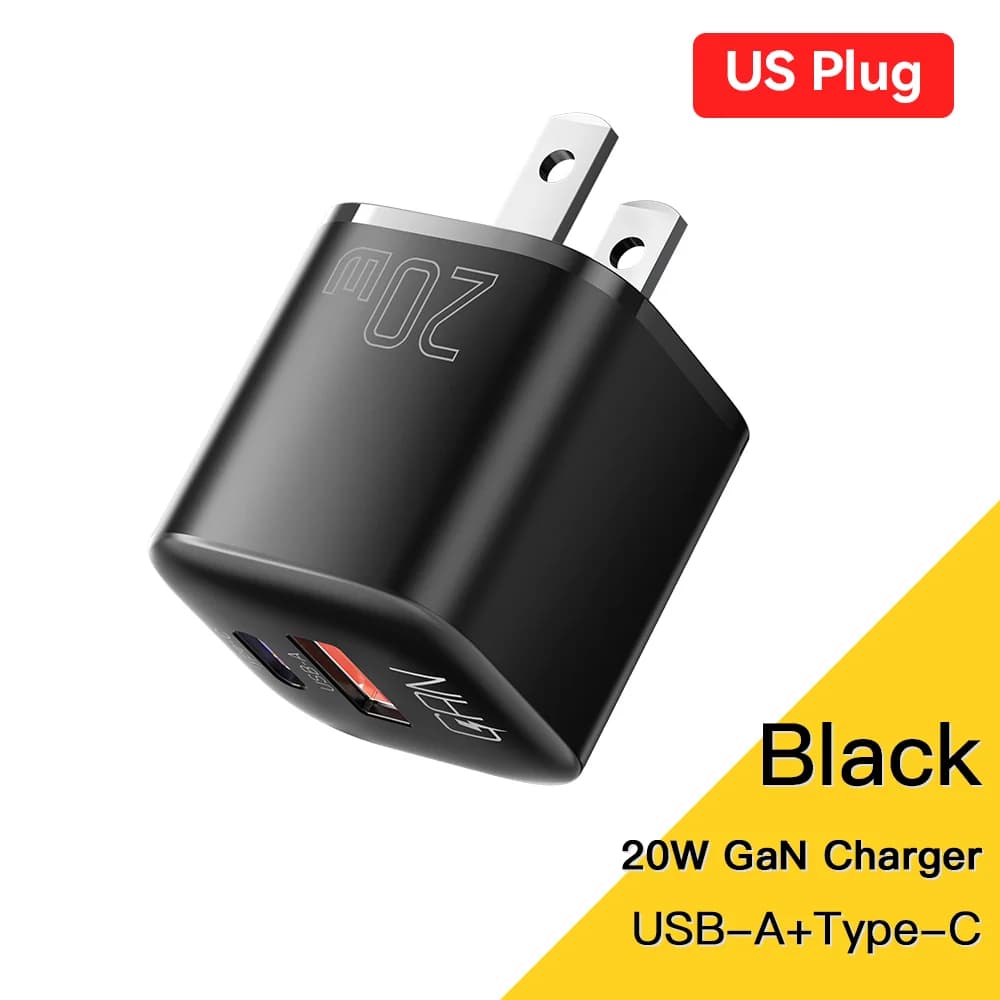 Быстрое зарядное устройство 20W GaN USB-C PD