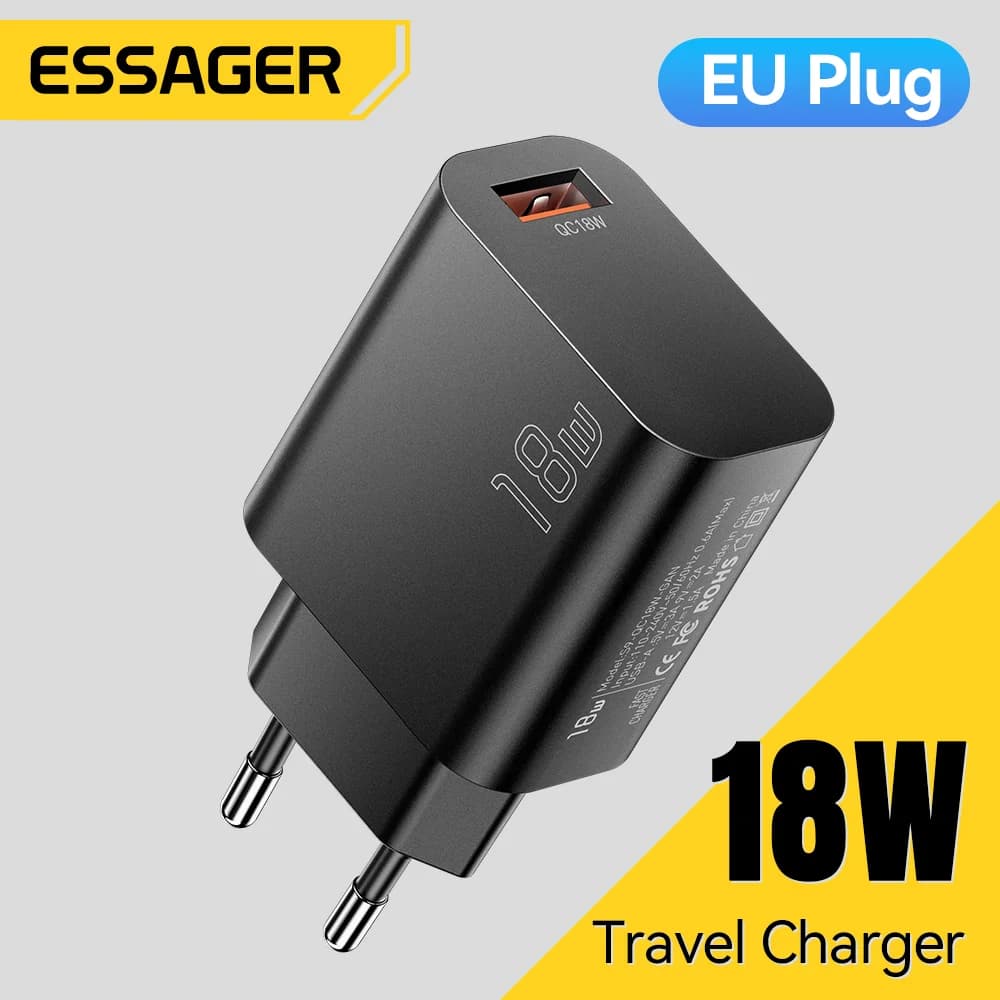 Сетевое зарядное устройство 18W USB-A QC 3.0