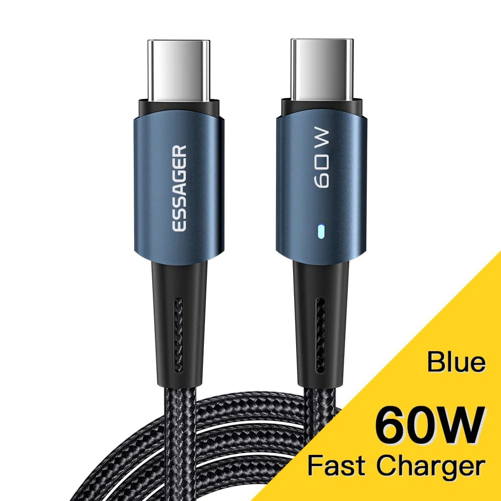 Кабель USB-C PD с быстрой зарядкой 100 Вт